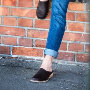 Docksta Patrik Suede Mules Made in Sweden